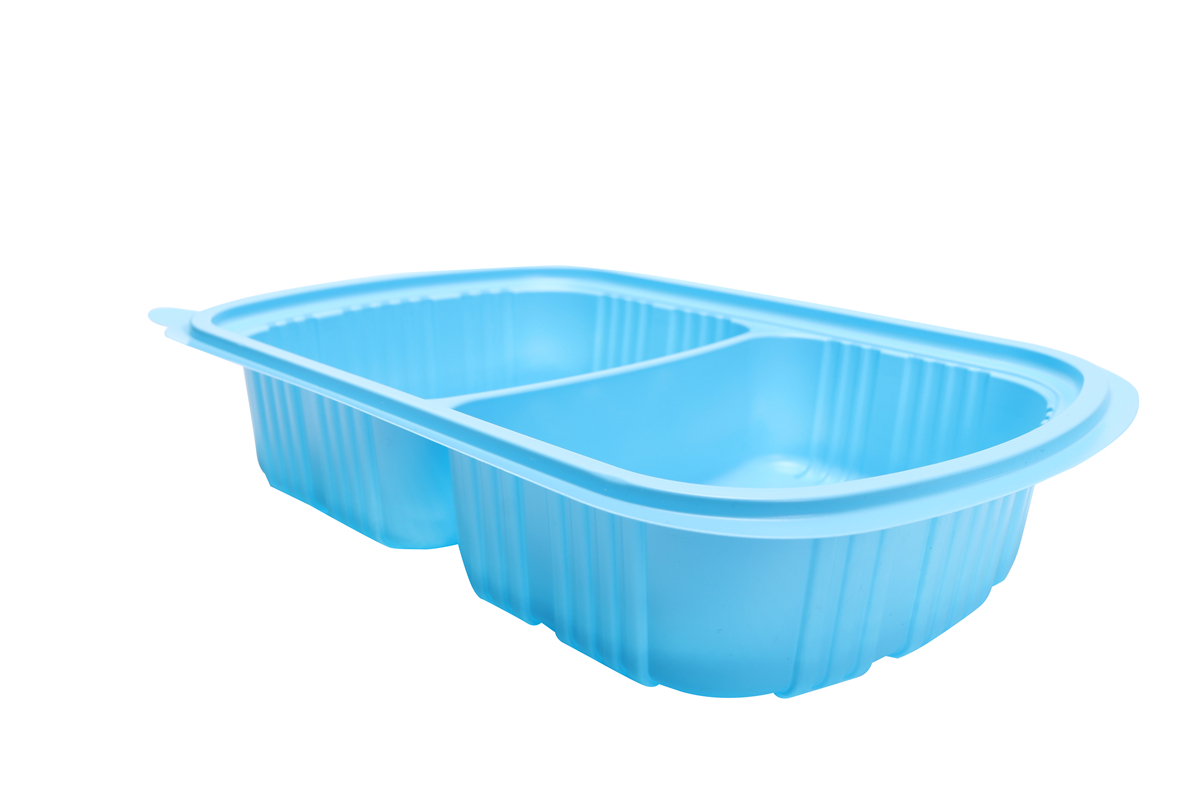 BOPS tapa ovalada negra caja de comida rápida